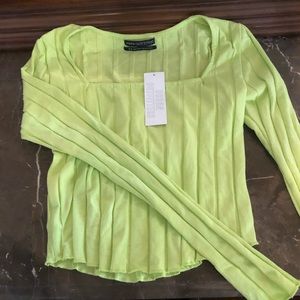 Neon Green Crop Top